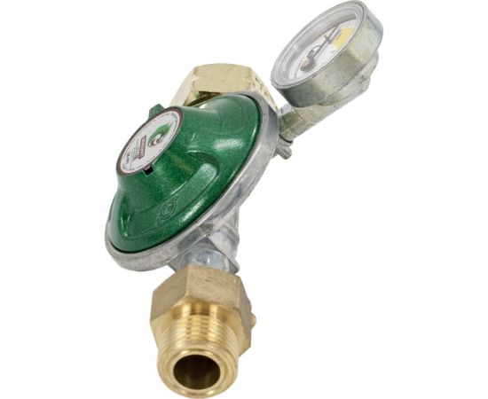 Регулятор давления газа DK-005 (выход резьба 1/2) с пред. клапаном, кнопкой и манометром DRAGONKIT 00-00002969 – изображение 4