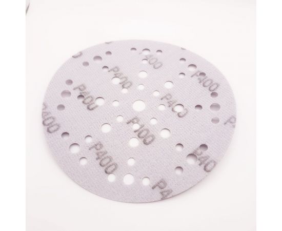 Шлифовальный круг на липучке SAPHIR 48+1 отв., 150 мм, P400, 5 шт ABRAFORM AS5-150-49-P400 – изображение 5