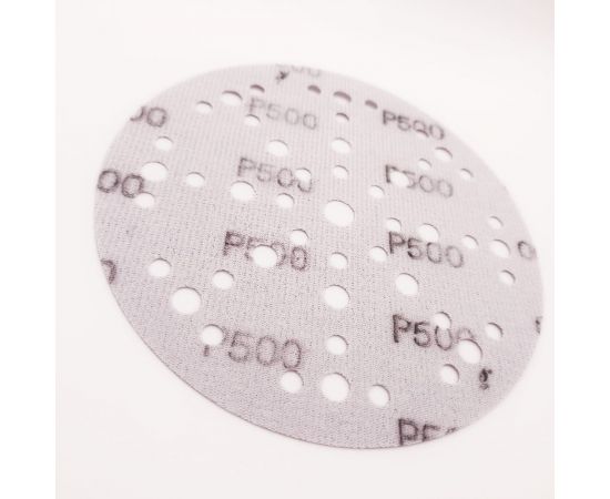Шлифовальный круг на липучке SAPHIR 48+1 отв., 150 мм, P500, 5 шт ABRAFORM AS5-150-49-P500 – изображение 5