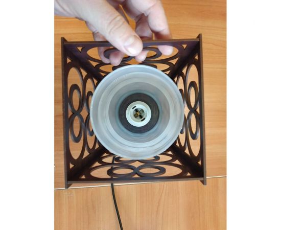 Подвес JUPITER LIGHTING венге-1х60W E27 230V Тетра R01 - 9307 В – изображение 7