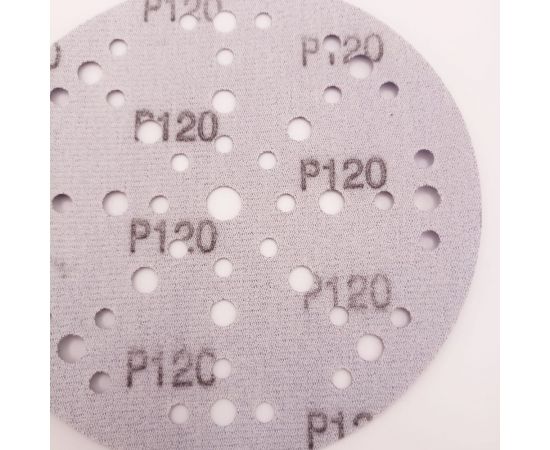 Шлифовальный круг на липучке SAPHIR 48+1 отв., 150 мм, P120, 5 шт ABRAFORM AS5-150-49-P120 – изображение 7