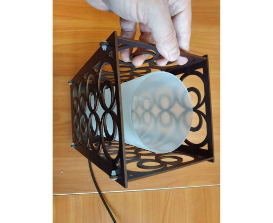 Подвес JUPITER LIGHTING венге-1х60W E27 230V Тетра R01 - 9307 В – изображение 9