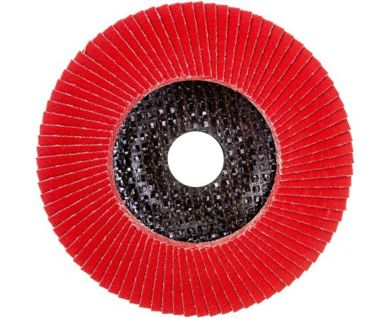 Круг лепестковый торцевой, угловой, керамика 125х22.2 мм, P-80 ABRAFORM AF-FLAP-CN-125-P80-CRM 