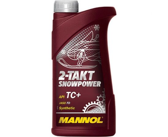 Mасло 2-х тактное Snowpower 1л, синтетика, для снегоходов MANNOL 1430 
