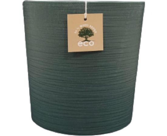 Пластиковый горшок с дренажным дном liveingreen Эко Цилиндр малахит, диам. 20 см, высота 20 см, 5.2 л 4627148309862 