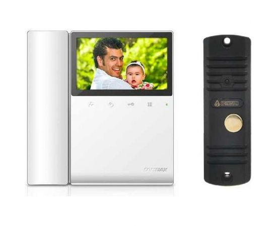 Комплект видеодомофона и вызывной панели COMMAX CDV-43K2(White)/AVC305B 