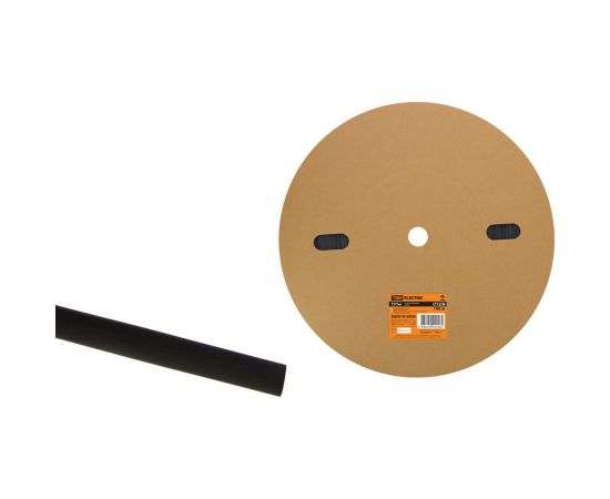 Термоусаживаемая трубка TDM ТУТнг 12/6 черная (100 м/ролл) SQ0518-0028 