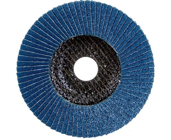 Круг лепестковый торцевой, прямой, цирконат 100% 125х22.2 мм, P-60 ABRAFORM AF-FLAP-FT-125-P60-ZR100 – изображение 2