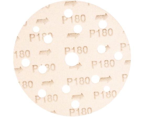 Абразив на бумажной основе 255Abrasive (10 шт; 15 отв; 150 мм; Р180) Schtaer 255Sc180 – изображение 2