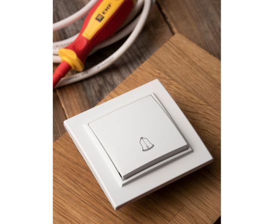Кнопка звонка EKF СП, Минск, 10А, белый SQERV10-026-10 ERV10-026-10 – изображение 2