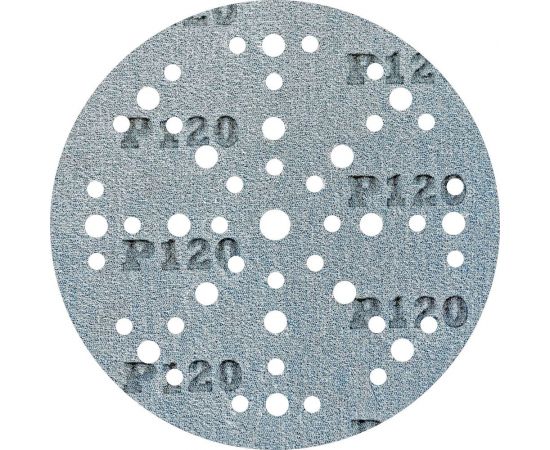 Шлифовальный круг на липучке GRANAT 48+1 отв., 150 мм, P120, 5 шт ABRAFORM AG5-150-49-P120 – изображение 2