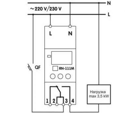 Реле напряжения Новатек-Электро РН-111М 3425601111 – изображение 2