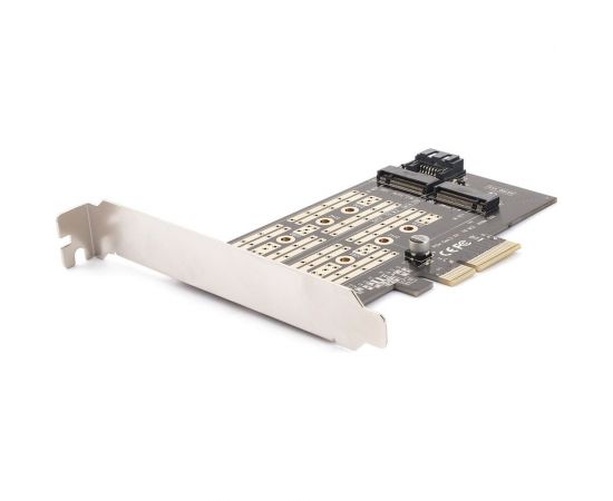 Адаптер AgeStar PCI-E для M.2 SATA SSD+M.2 NVME SSD Card, AS-MC02 – изображение 2