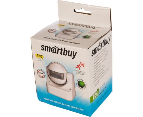 Инфракрасный датчик движения Smartbuy настенный 1200Вт, до 12м, IP44 sbl-ms-009 – изображение 2