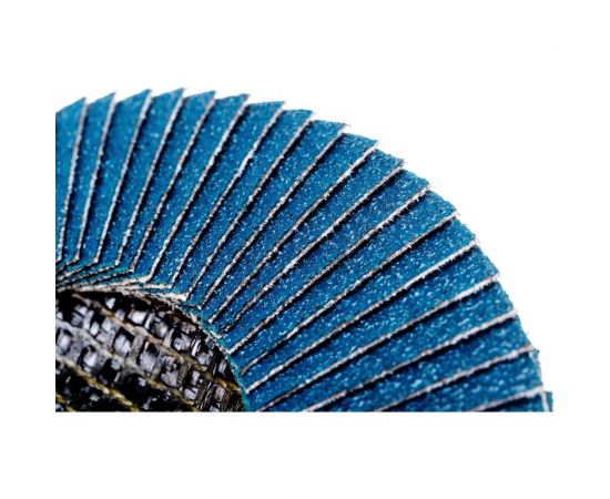 Круг лепестковый торцевой, прямой, цирконат 100% 125х22.2 мм, P-60 ABRAFORM AF-FLAP-FT-125-P60-ZR100 – изображение 3