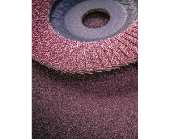 Круг лепестковый торцевой, прямой, оксид алюминия 125х22.2 мм, P-120 ABRAFORM AF-FLAP-FT-125-P120-AO – изображение 3