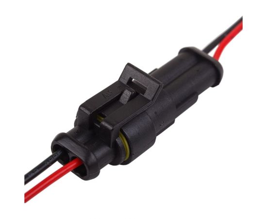 Автомобильный разъем REXANT DJ7021-1.5-11 штекер с проводом 20 см, 10 шт. 16-0302-9 – изображение 3