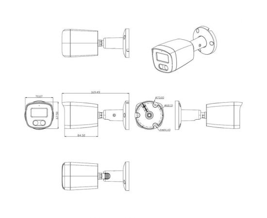 Уличная ip видеокамера aAmatek c-is514d 2.8 мм с микрофоном full color 7000722 – изображение 4