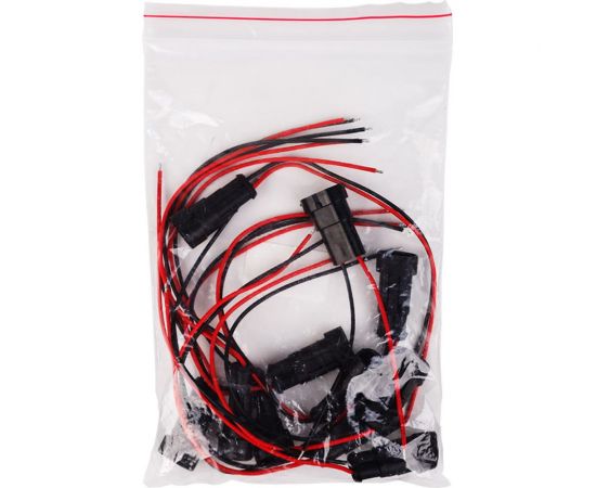 Автомобильный разъем REXANT DJ7021-1.5-11 штекер с проводом 20 см, 10 шт. 16-0302-9 – изображение 4