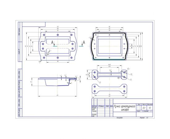 Пластиковая ручка для арматурного шкафа Partex PH-10 НФ-00000070 – изображение 4
