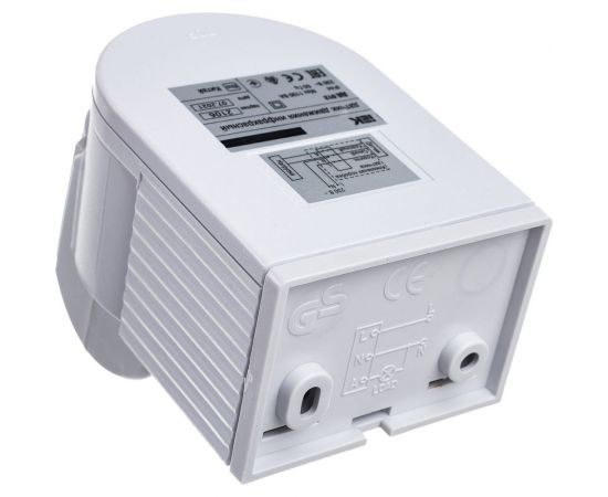 Детектор движения IEK ДД 012 1100Вт, угол обз. 180град., дальн. 12м, IP44, бел. ИЭК LDD10-012-1100-001 – изображение 4