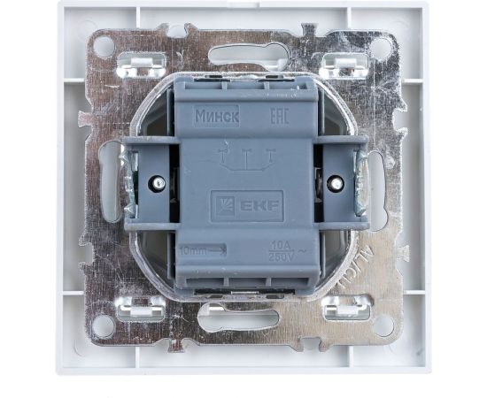 Кнопка звонка EKF СП, Минск, 10А, белый SQERV10-026-10 ERV10-026-10 – изображение 5