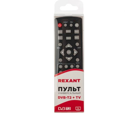 Универсальный пульт дистанционного управления REXANT для DVB-T2+TV 38-0012 – изображение 5