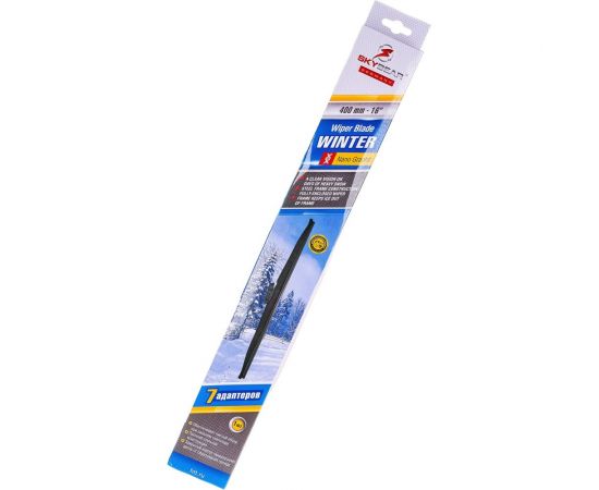Щетка стеклоочистителя зимняя WINTER 16""/40 см, 7 адаптеров SKYBEAR 703160 – изображение 6
