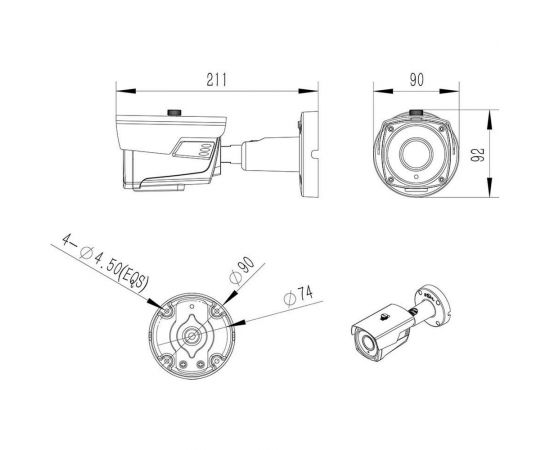 Уличная видеокамера Amatek AC-IS506VE 7000641 – изображение 6