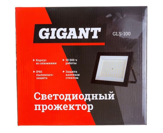 Светодиодный прожектор Gigant 100W 6400К 220V GLS-100 – изображение 7