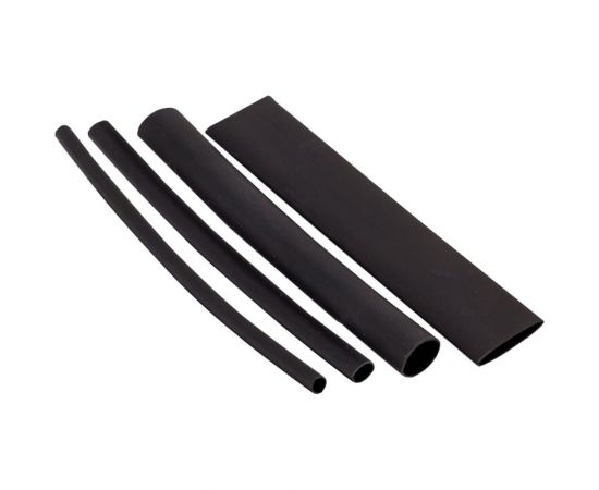 Набор термоусаживаемых трубок EKF ТУТк клеевые нг черные, 3/1; 4.8/1.6; 6/2; 9/3; 12/4, 21шт по 100мм. PROxima tut-k-n-1-r 