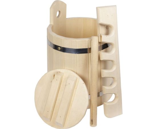 Кадка с гнетом Банная линия 5 л, липа 12-571 