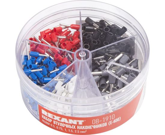 Набор втулочных наконечников REXANT НШВИ в боксе /E-400/ 08-1910 
