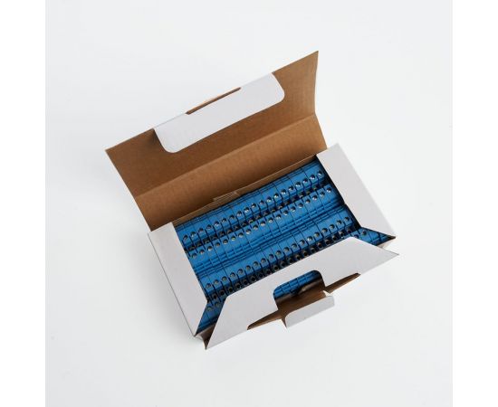 Изолированный наборный зажим (винтовой) STEKKER ЗНИ - 2,5 (JXB2.5), синий 39358 