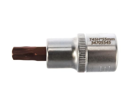 Головка-бита TORX Premium с отверстием (T45; 1/2""; L-55 мм) ROCKFORCE RF-34705545PR 