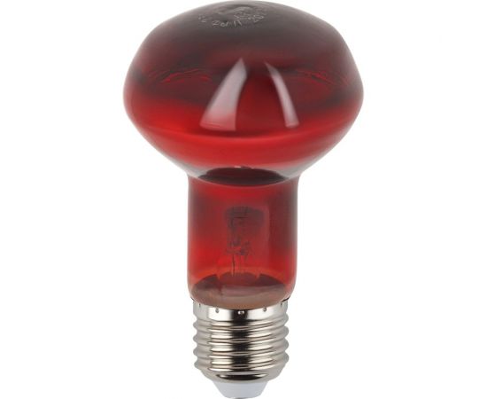 Инфракрасная лампа ЭРА ИКЗК 230-60 R63 Е27 для обогрева животных 60 Вт Е27, Б0057281 