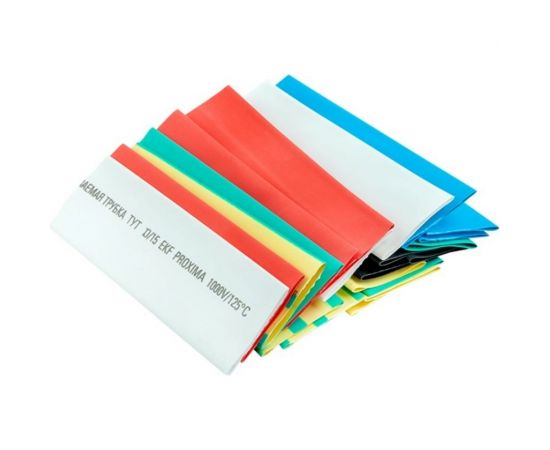 Термоусаживаемая трубка EKF ТУТ 20/10 набор: 7 цветов по 3 шт. 10уп PROxima tut-n-20 