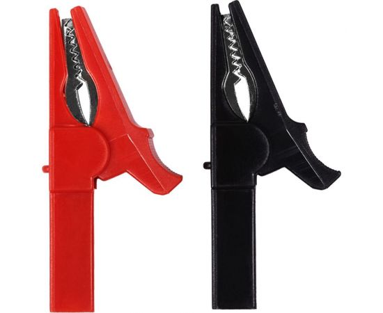 Зажим крокодил для тестера REXANT 15 А 53 мм гнездо banana 2 шт 16-0033 