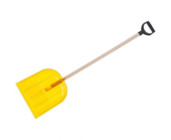 Лопата из поликарбоната с деревянным черенком Gigant температура работы до -60 C, синяя, 340х385 мм GDEV-12 – изображение 2