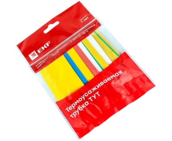 Термоусаживаемая трубка EKF ТУТ 20/10 набор: 7 цветов по 3 шт. 10уп PROxima tut-n-20 – изображение 2
