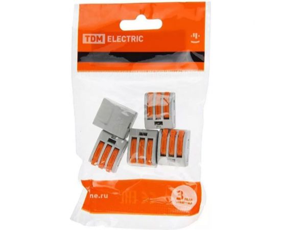 Соединительная клемма TDM СК-413 2,5мм2, 5 шт/упаковка SQ0527-0012 – изображение 2