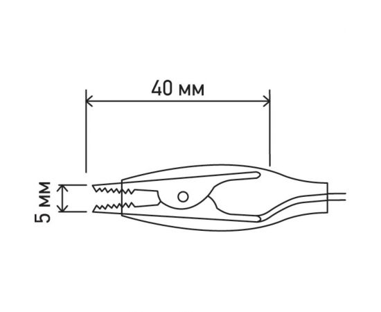 Зажимы крокодилы REXANT 5 А 40 мм с проводом 5 цветов 10 пар 16-0036 – изображение 2