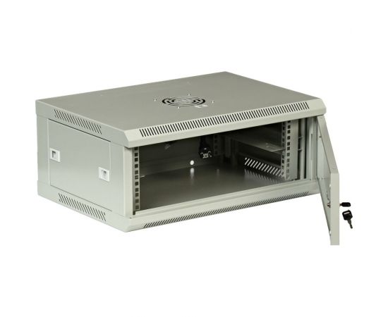 Серверный настенный шкаф W&T 4U 600х450 19 дюймов серый M046045GWTWOF – изображение 2