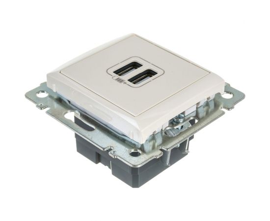 Двойная USB pозетка Legrand, VLN слоновая кость 774170 694372 – изображение 2