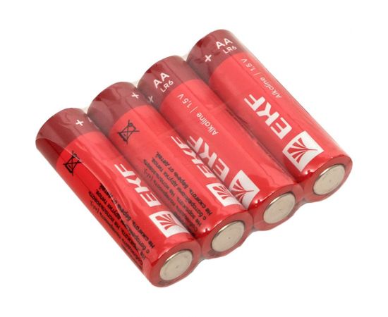 Алкалиновая батарейка EKF типа АА(LR6) шринк 4шт. LR6-SR4 – изображение 3