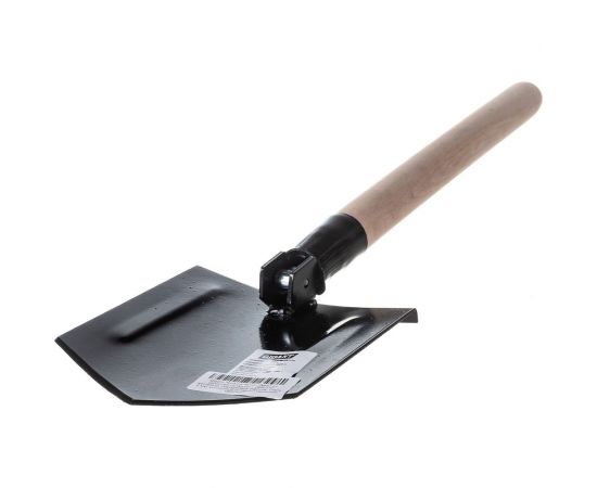 Складная автомобильная саперная лопатка Gigant с ребрами жесткости, порошковая окраска, сталь 1.5 мм, усиленный складной механизм GDEV-21 – изображение 3