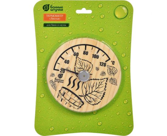 Термометр для бани и сауны Банные штучки Листья 14х14х2.5 см 18041 – изображение 3