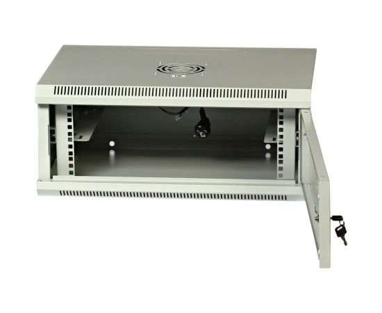 Серверный настенный шкаф W&T 4U 600х450 19 дюймов серый M046045GWTWOF – изображение 3