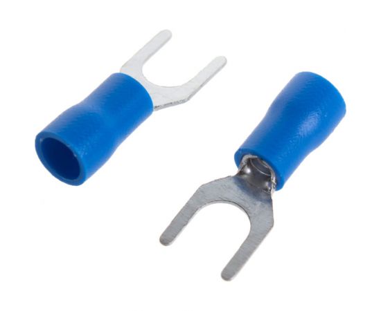 Вилочный наконечник REXANT, изолированный, 5.3 мм, 1.5-2.5 мм.кв, синий, 100 шт 08-0133 – изображение 3
