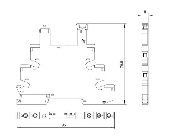 Интерфейсный модуль реле Релеон 1 CO контакт 6а ; /= 230в Ac/Dc; винтовый зажимы, RM151023000 – изображение 3